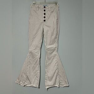 Show Me Your MuMu Striped Flare Jeans size 28